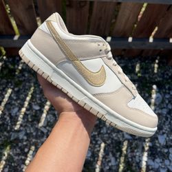 Nike Dunk Low Phantom Metallic Gold (Size 6)