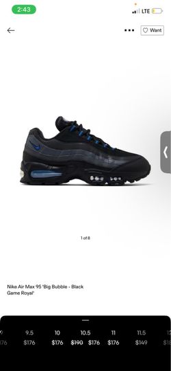 Nike Air Max 95 Big Bubble Black Game Royal