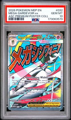 PSA 10 Mega Gardevoir ex #032 Pokemon MEP
