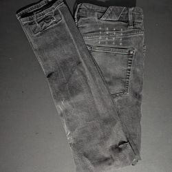 Black Ksubi Van Winkle Skinny Jeans With Patches 