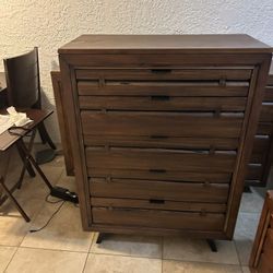 Wooden Bedroom Dresser Night Stand Chest Set