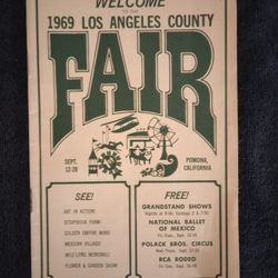 Vintage Los Angeles County Fair Guide