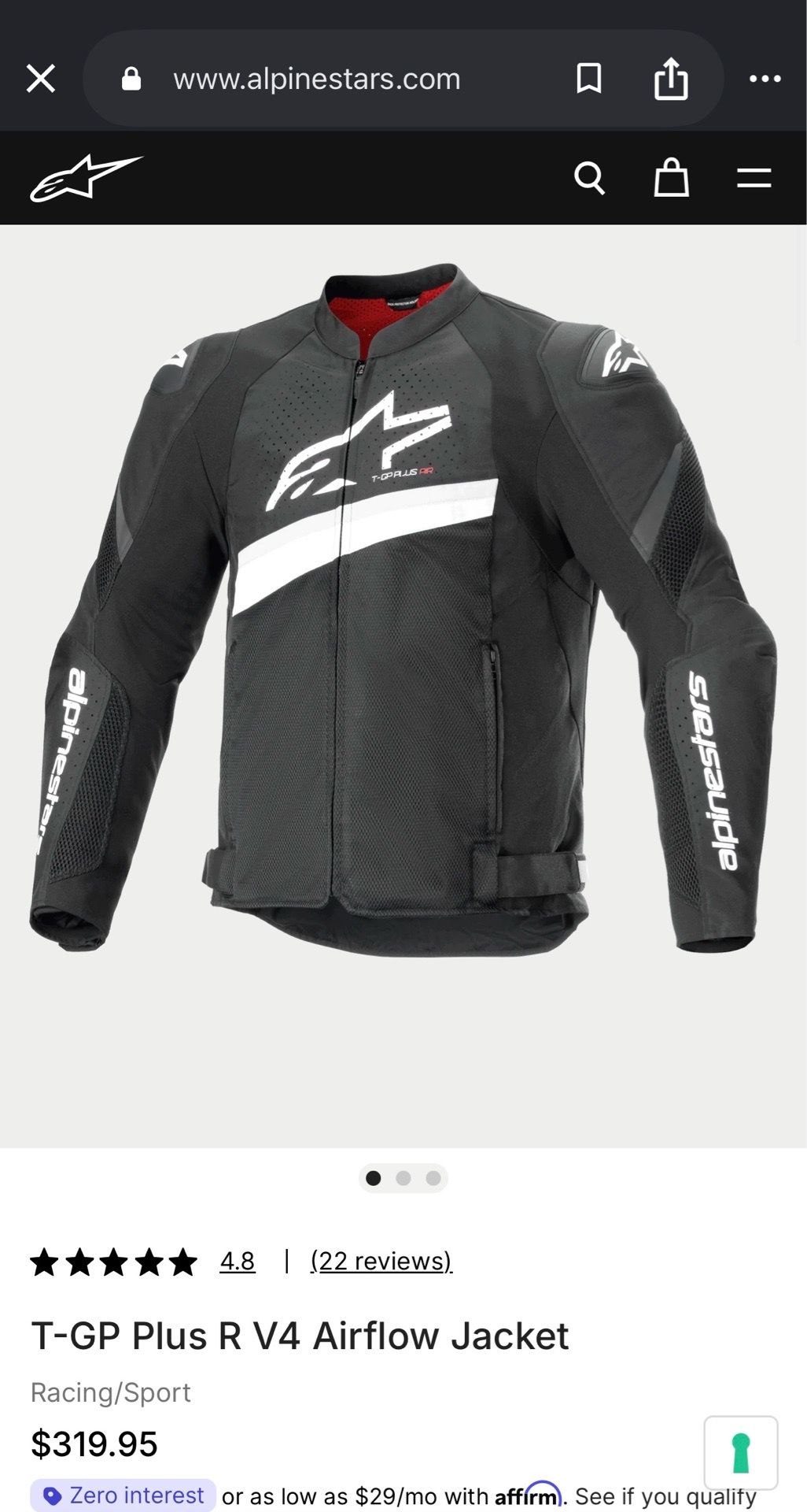 Alpinestars T-GP Plus R v4 Airflow Jacket