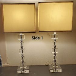 Acrylic Stacked Cube Table Lamps 