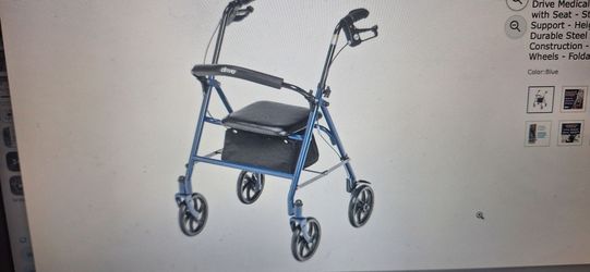 Drive Medical Rollator Walker with Seat New $25
