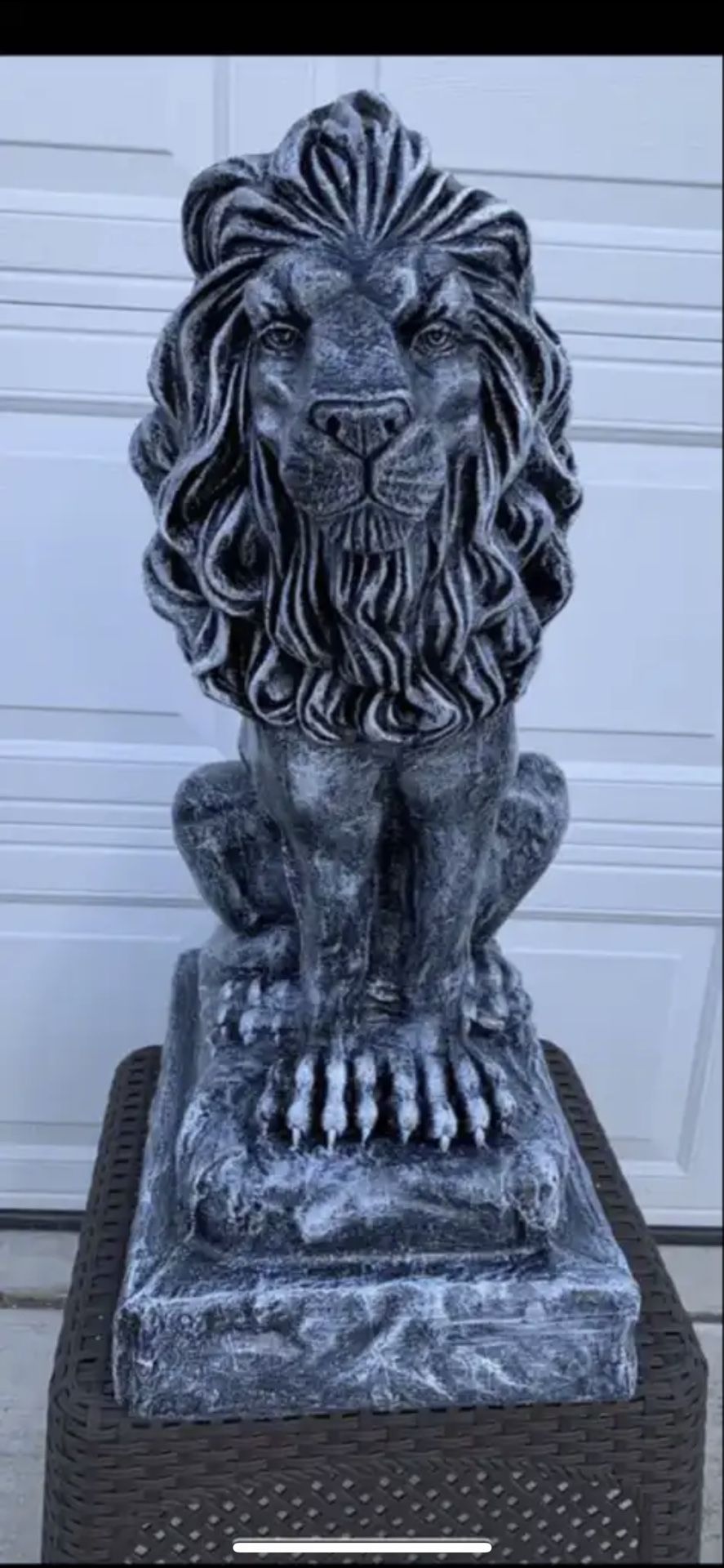 Large Sitting Lion Statue