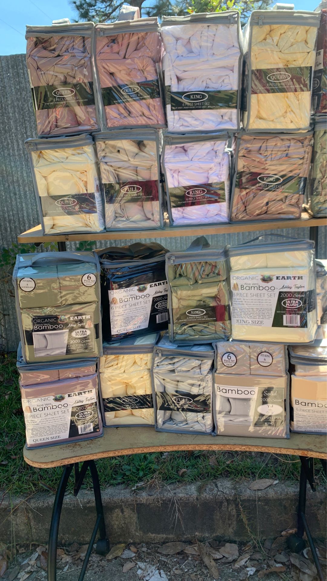 Bamboo sheets all size.