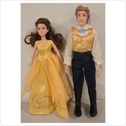 ​Disney Live-Action Beauty and the Beast Doll Set – Belle & Prince Adam / Beast (~11.5")