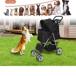 Pet Stroller 3 & 4 Wheels