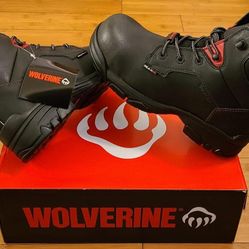 Wolverine Work Boots Size 7.5 For Men 