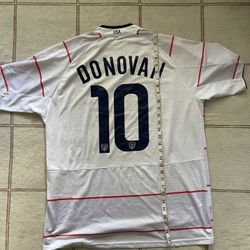 Soccer Landon Donovan 10 White Nike Jersey 2010 FIFA World Cup Kit Size XL