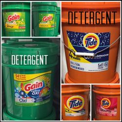 5 Gallon detergent , Softner bucket 100 Percent Concentrated / 5Galones De detergente Y Suavisante