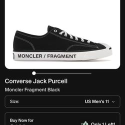 Moncler/fragment Converse 10.5