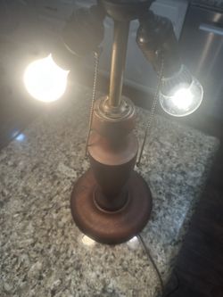 Antique Wooden Lamp 
