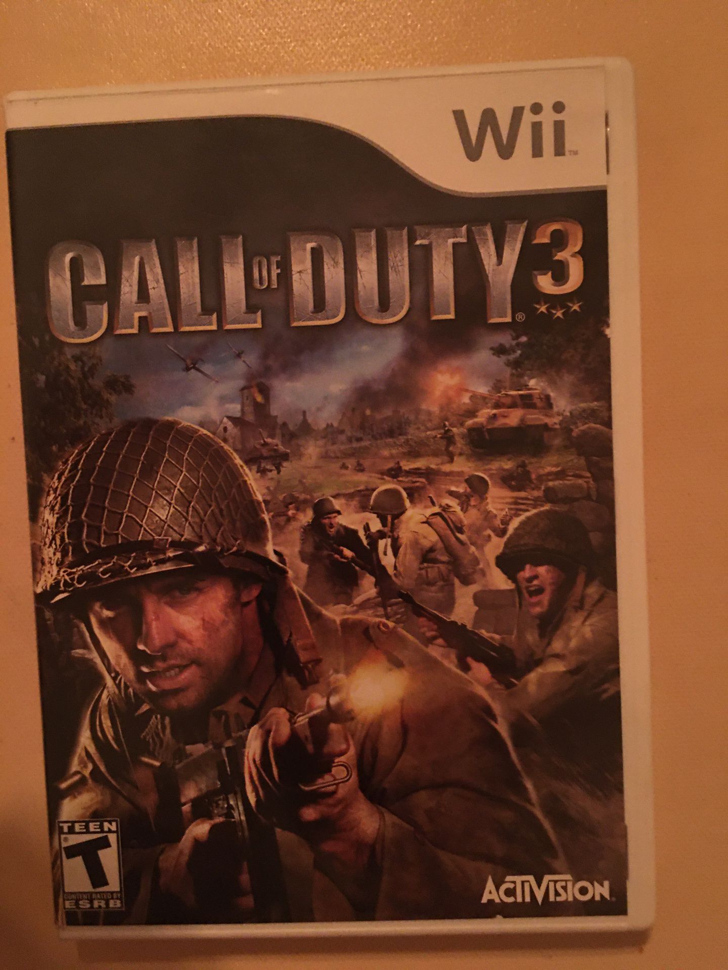 Nintendo Wii call of duty 3