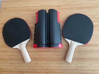 Portable Table Tennis/Ping Pong Set with Retractable Net [OO]