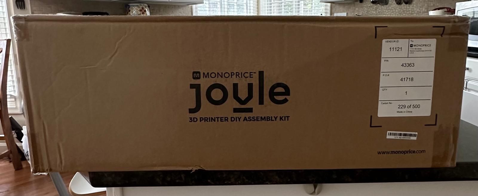 Monoprice Joule 3D printer DIY Assembly kit