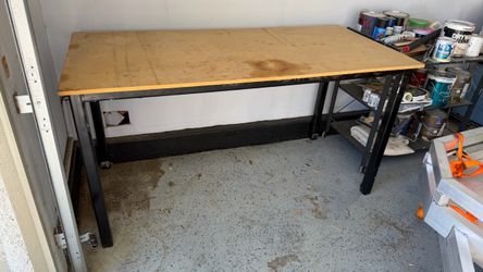 Heavy Duty Workbench with Steel Frame