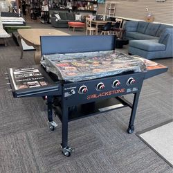 Blackstone Original 36” Outdoor Griddle – 4 Burner Flat Top Grill with Hard Cover – Black, New