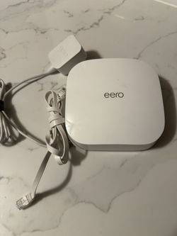 Eero Pro6 WiFi mesh router with Ethernet cord
