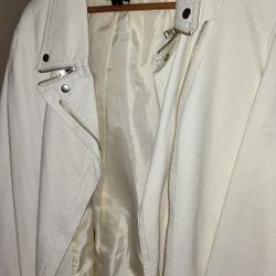 White Leather Jacket 