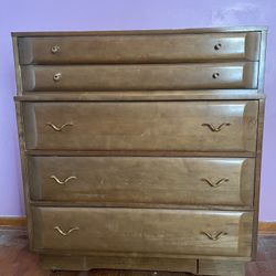 Joerns Bros. Furniture Tall Wood Antique Dresser