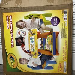 Crayola Wooden Table And Chairs Set
