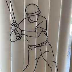 Metal Baseball Man