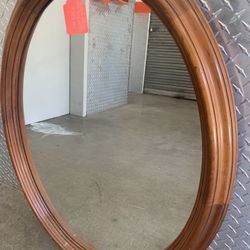 MCM Leopold Stickley. Cherry Valley Round Mirror