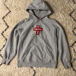 supreme cross box logo hoodie