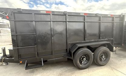 New 8x4x14 SCISSOR LIFT Heavy Duty Dump Trailer Fully Loaded 💎