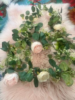 Fake flower garland