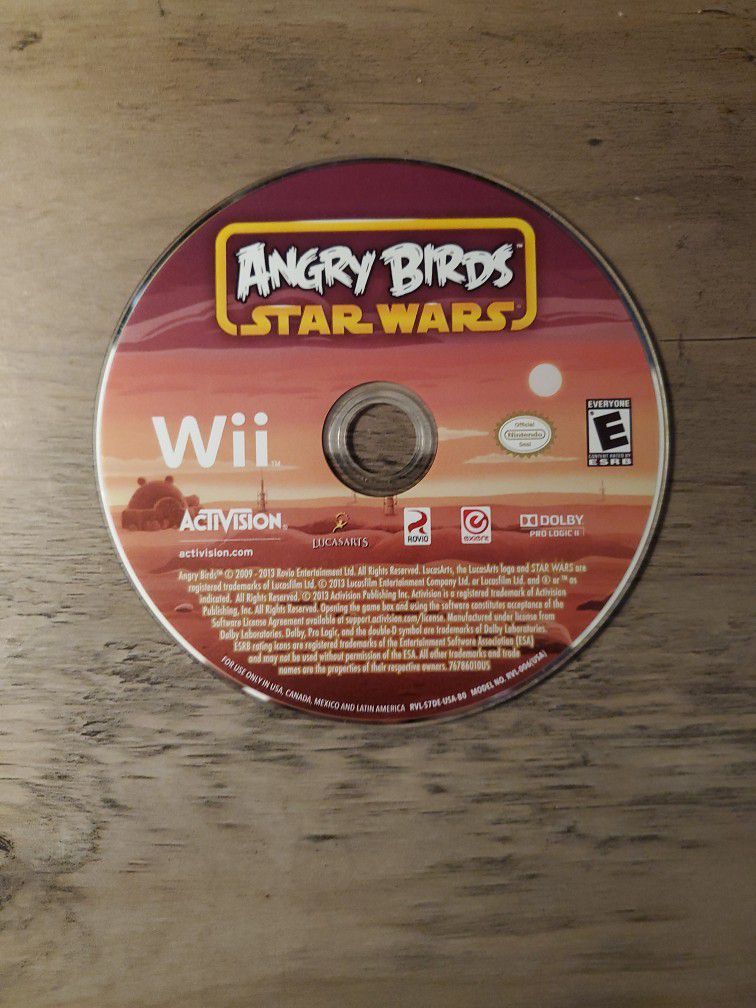 Angry Birds Star Wars (Wii) (Disc & Case)