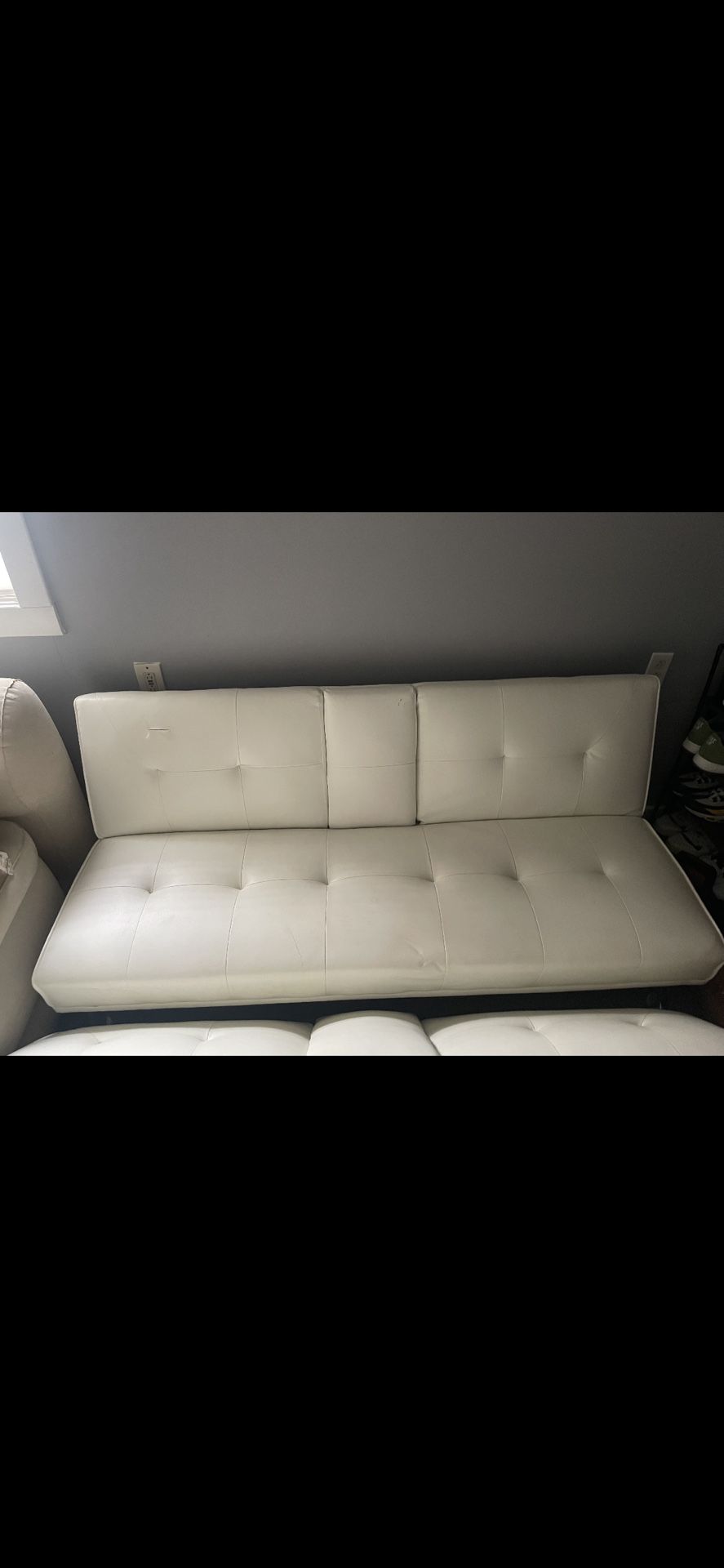 White futon