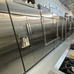 GE Profile 42” Built-In Side-by-Side Refrigerator – Like New! Model: PSB42YSKISS Serial: TH033533