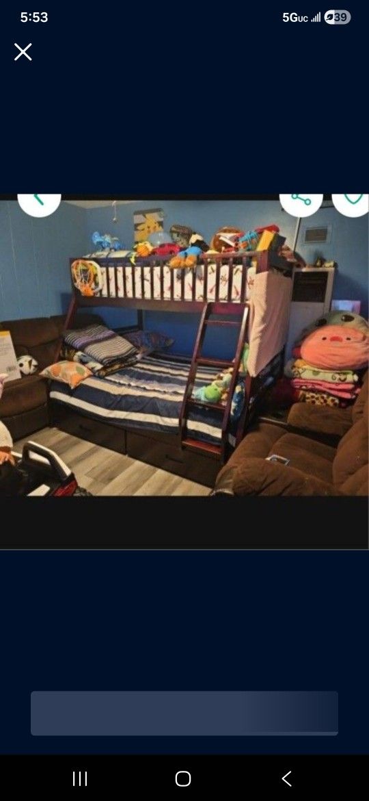 Bunk Bed Full/ Twin