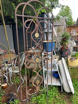 Heavy Vintage iron trellis