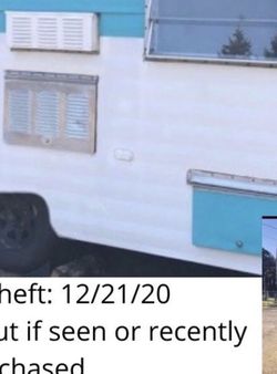 Vintage Aladdin Genie Travel Trailer-Stolen