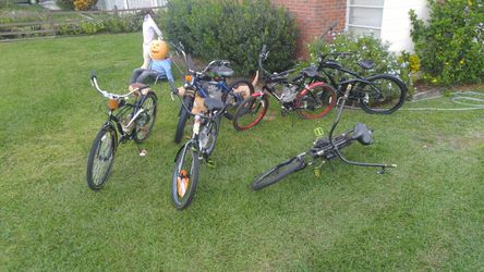 6 DIFFERENT MOTORIZED BICYCLES.140MPG