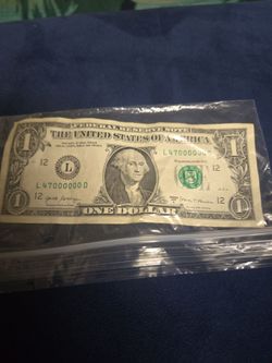 DOLLAR BILL MOSTLY 0S SERIAL CODR