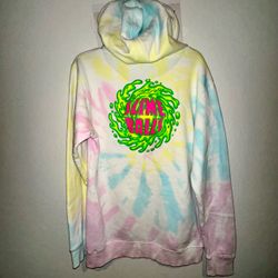 Santa Cruz Slime Balls tie dye hoodie men size M