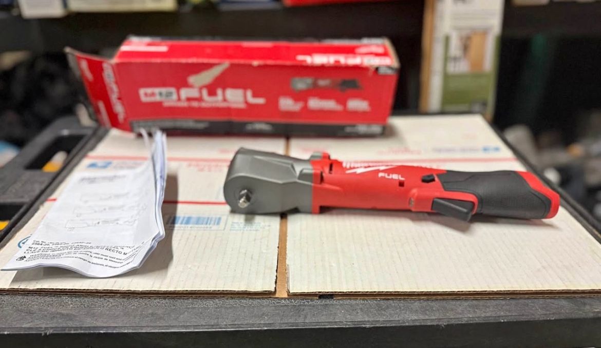 Milwaukee M12 FUEL 12V Lithium-lon Brushless Cordless 3/8 in. Right Angle Impact Wrench (Tool-Only)