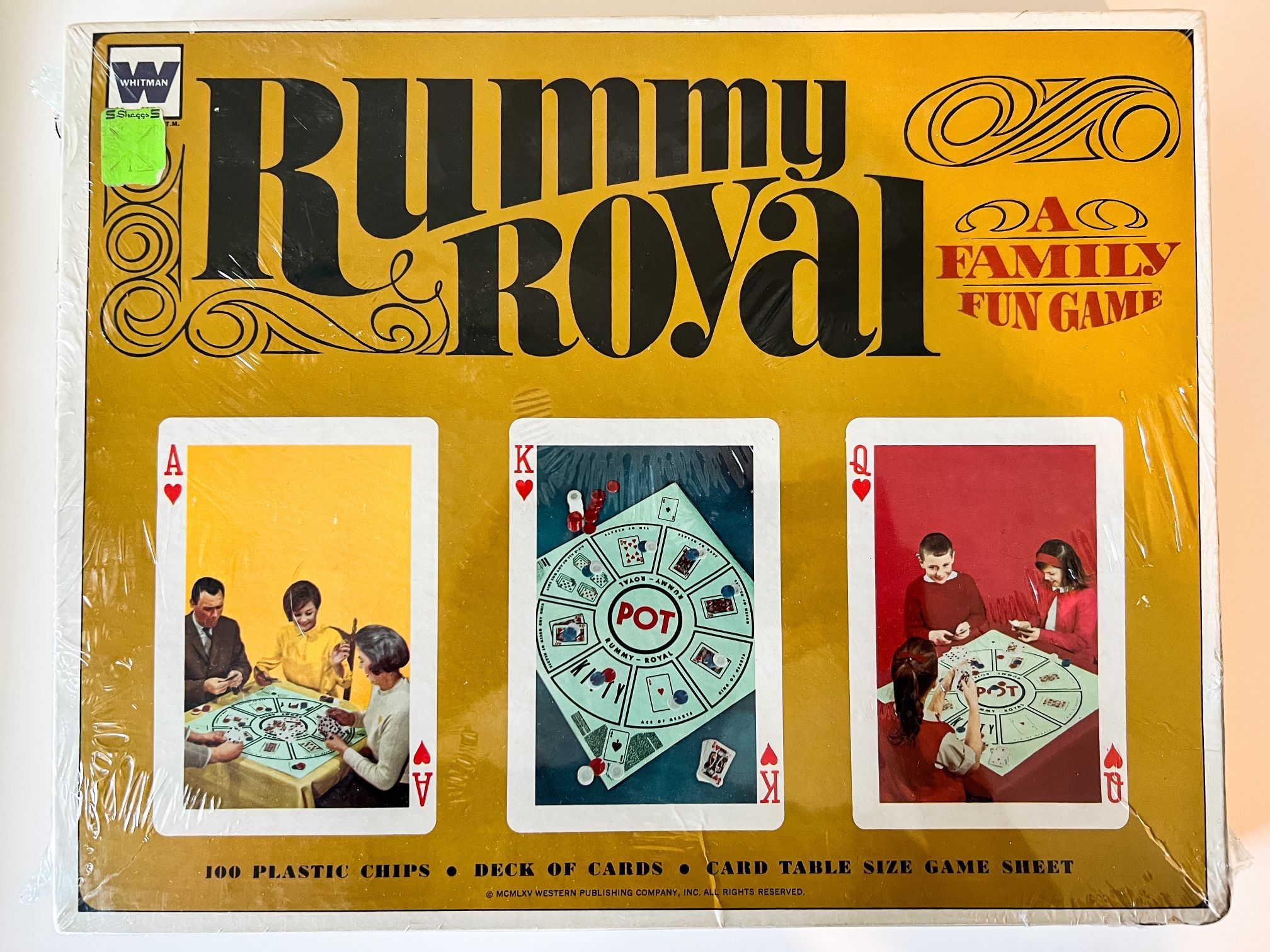 Factory Sealed - Vintage (1965) Whitman Board Game Rummy Royal 