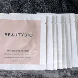 10 Pack Of Beautybio Residue Eraser Pads 