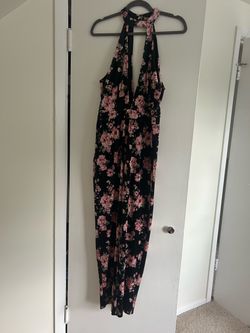 Floral Halter Neck Jumpsuit