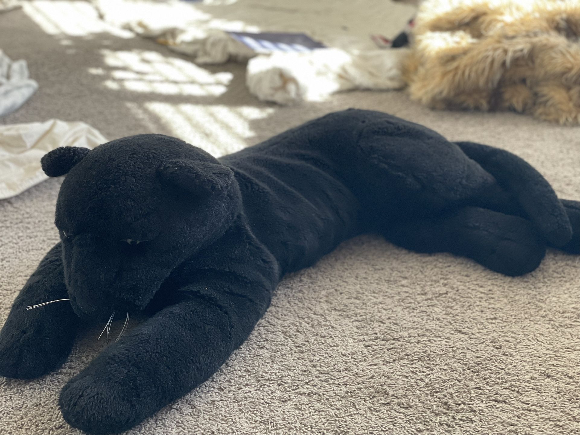 GIANT Stuffed Panther Black Like New