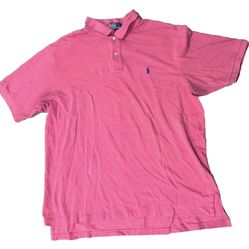 Polo Ralph Lauren Shirt Sz 2XLT Men’s Heather Red Pink Short Sleeve