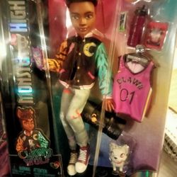 New Monster High Doll Clawd Wolf