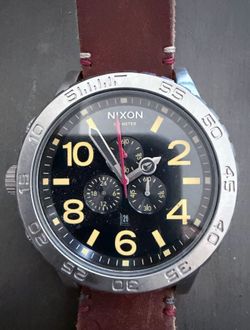 Nixon 51-30 Chrono With Brown Leather Band $175