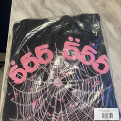 555 Web "Black/Pink" hoodie